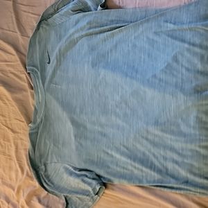 Nike Dri fit blue/aqua t shirt, size large
